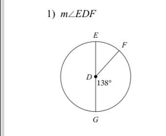 m∠ EDF