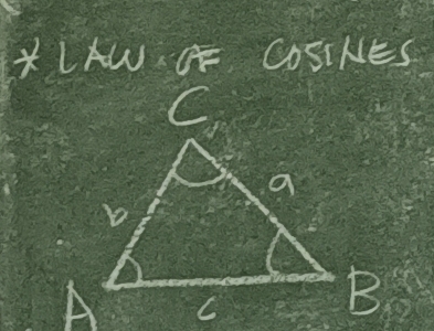 LAW. F COSINES
C
a 
b
C
B