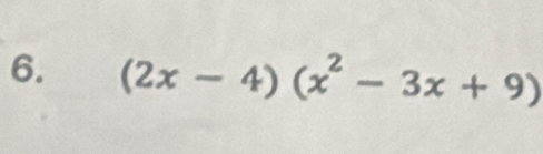 (2x-4)(x^2-3x+9)