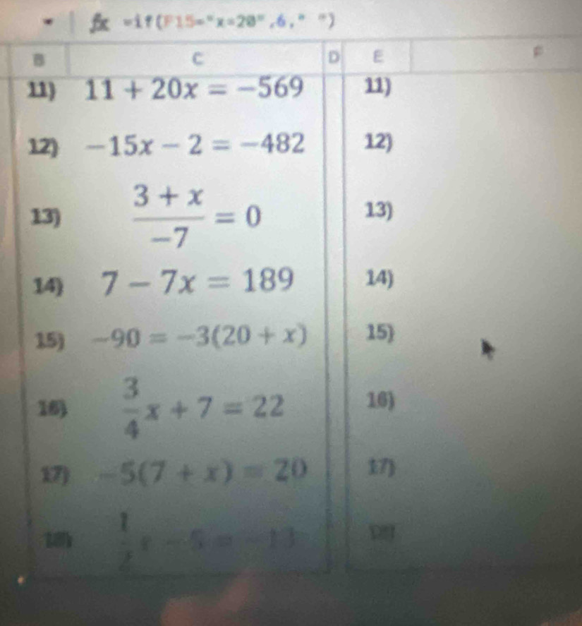 =if(F15=^circ x=28°,6,^circ )
1
1