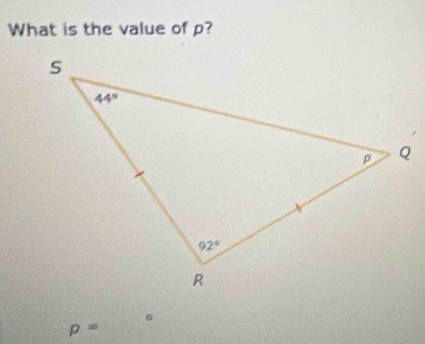 What is the value of p?
。
p=