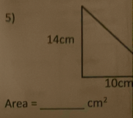 Area=
cm^2