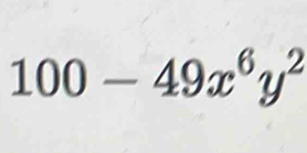 100-49x^6y^2