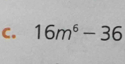 16m^6-36