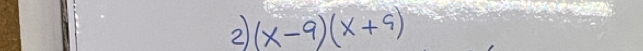 2 (x-9)(x+9)