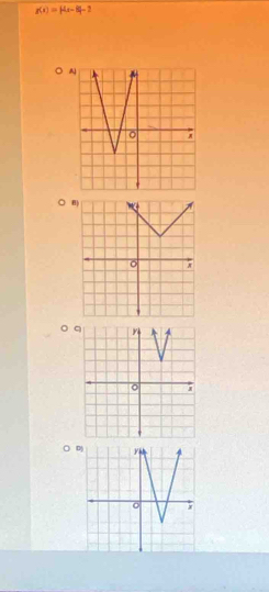 g(x)=|4x-8|-2
B 
。 q