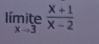 limite (x+1)/x-2 