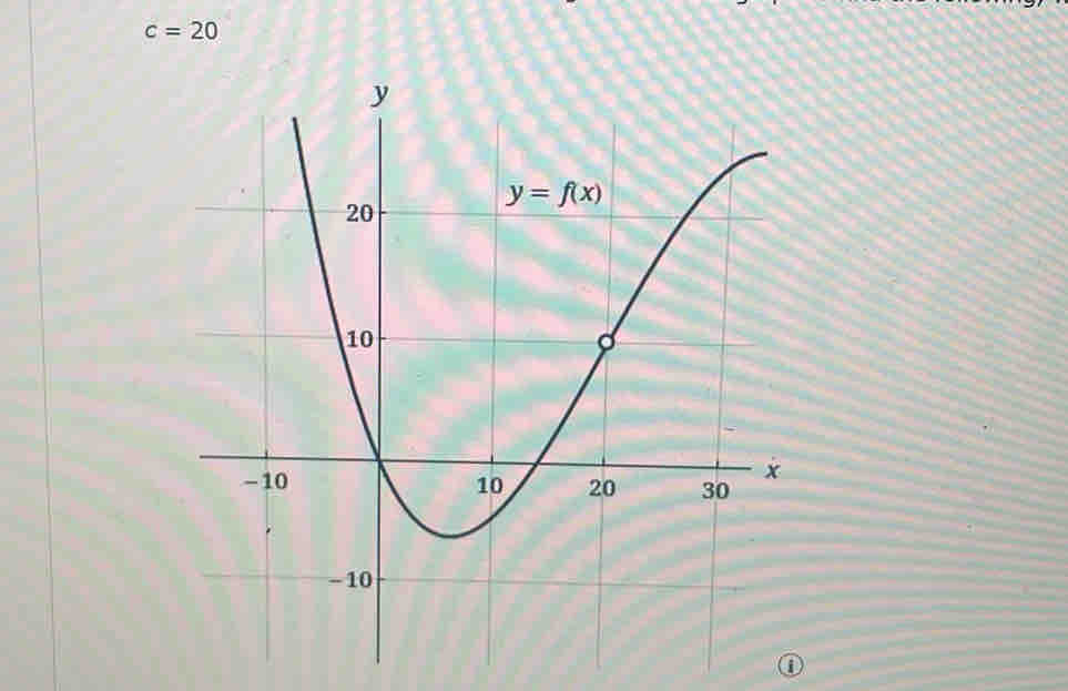 c=20
①