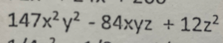 147x^2y^2-84xyz+12z^2