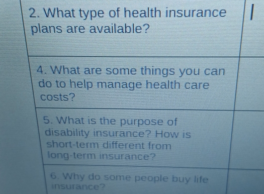 insurance?