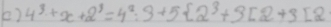 4^3+x+2^3=4^2:3+5 2^3+3[2+3[2