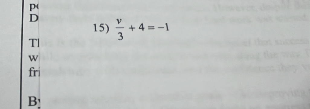 p( 
D 
15)  v/3 +4=-1
Tl 
w 
fri 
B!