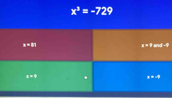 x^3=-729