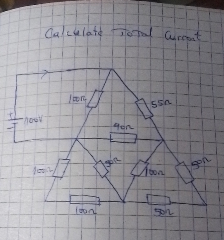 Calculate fotal current