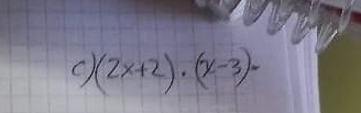 (2x+2)· (x-3)=