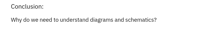 Solved: Conclusion: Why do we need to understand diagrams and ...