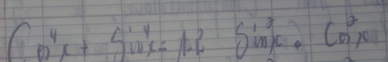 Co^4x+Sin^4x=Ai_(1c)^3sin c^(8x+Co^2)x