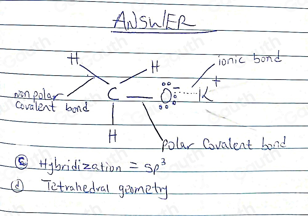 Solved: pts) Using the compound provided, answers for each part. KOCH_3 ...