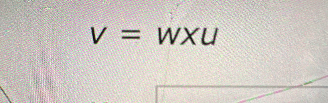 V=WXU