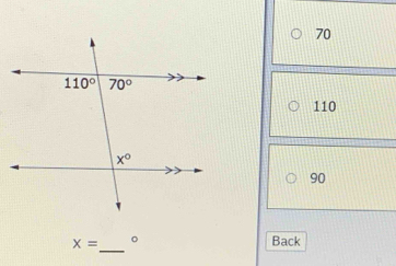 70
110
90
_
x= 。 Back