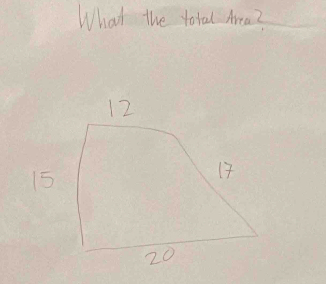 What the total Area?
15