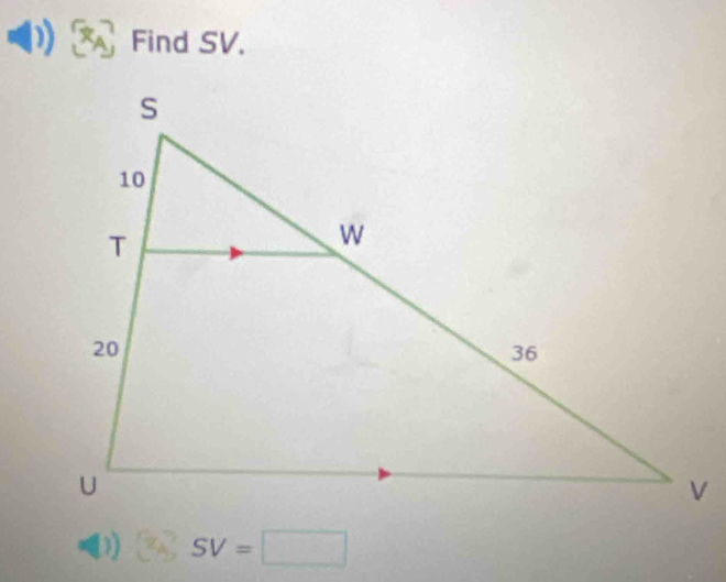 Find SV. 
( SV=□