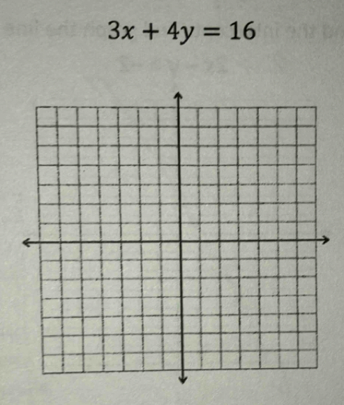 3x+4y=16