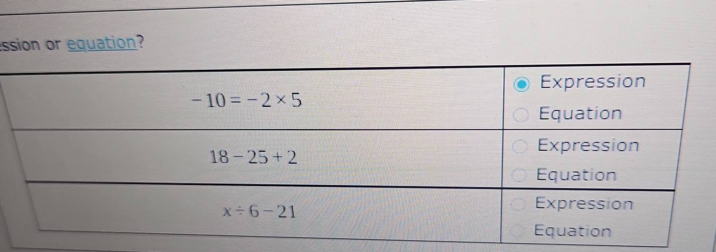 ession or equation?