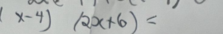 (x-4)(2x+6)=