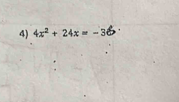 4x^2+24x=-3.