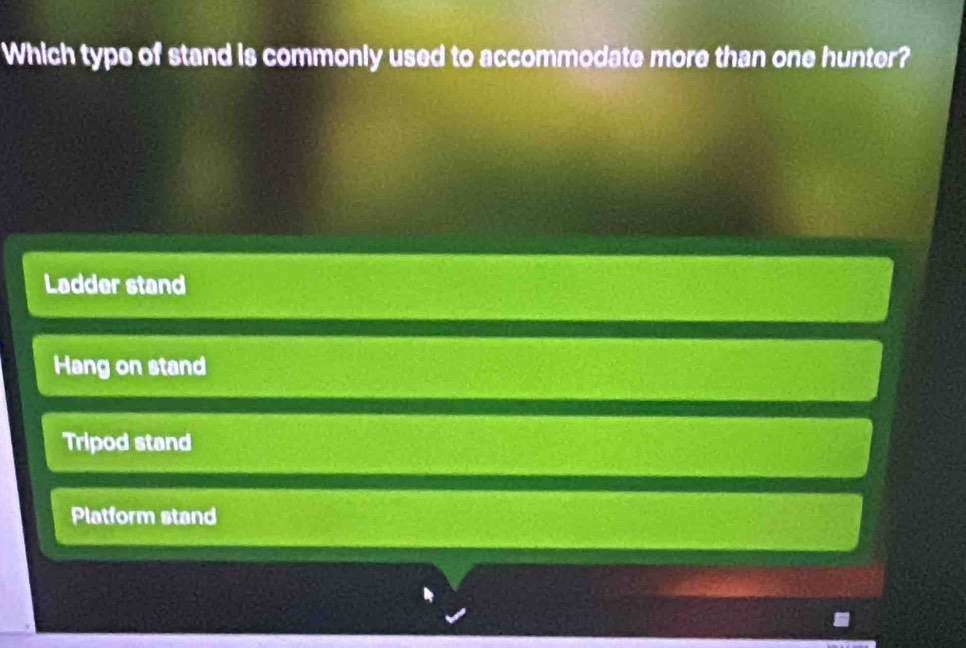 Solved: Which type of stand is commonly used to accommodate more than ...