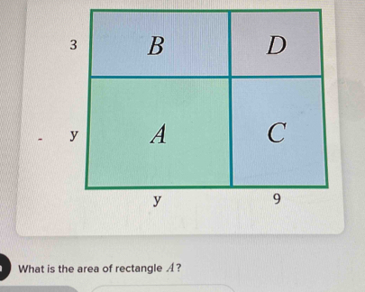 What is the area of rectangle A?