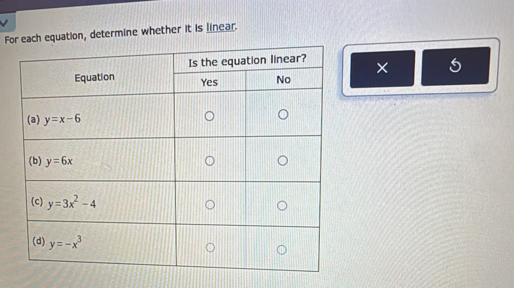 Fo equation, determine whether it is linear.
×