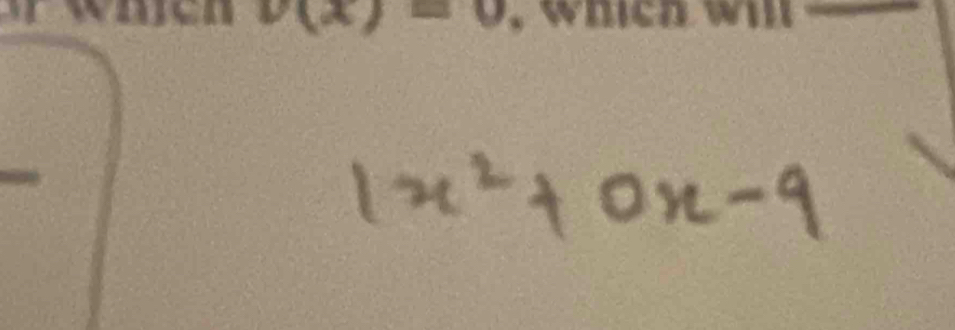 v(x)=0. which will