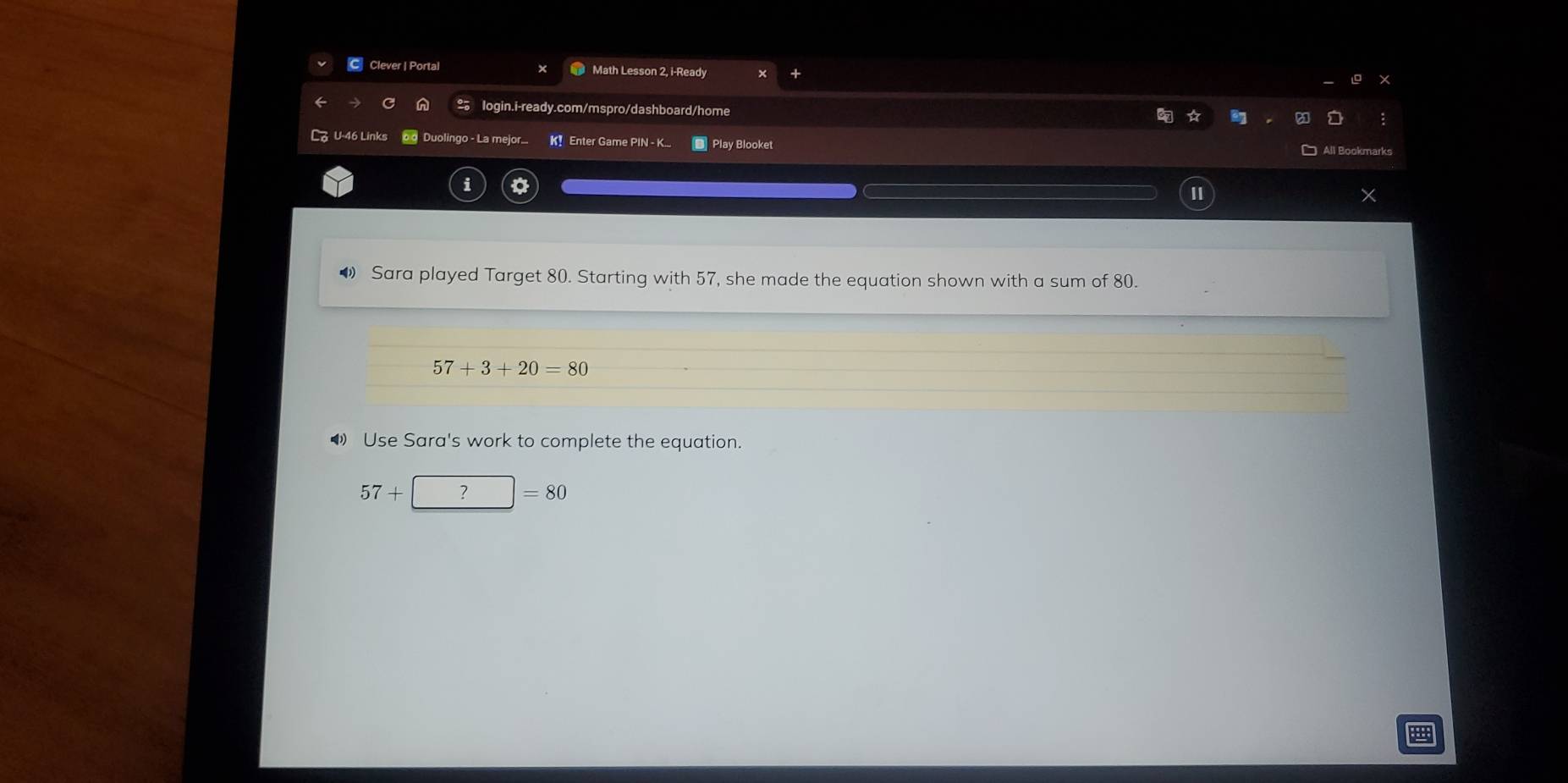 Solved: Clever | Portal Math Lesson 2, i-Ready 2 login.i-ready.com ...