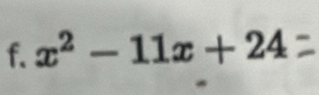 x^2-11x+24