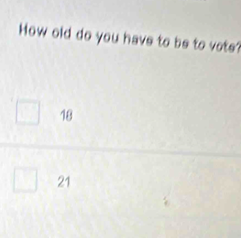 How old do you have to be to vots?
18
21