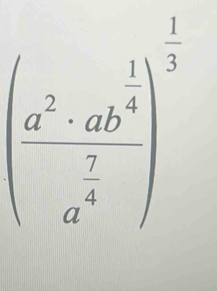 (frac(a)^2· ab^((frac1)4)(a)^(frac2)3sqrt()