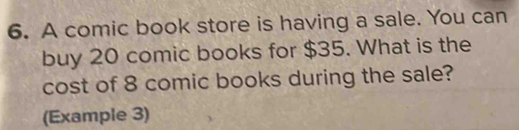 Solved: A comic book store is having a sale. You can buy 20 comic books ...