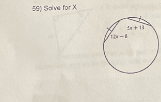 Solve for X