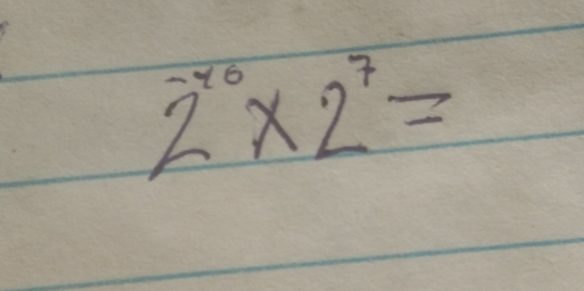 2^(-10)* 2^7=