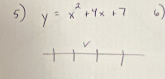 5 y=x^2+4x+7 (6 )