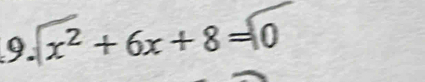 x^2+6x+8=10