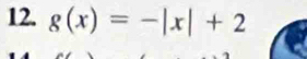 g(x)=-|x|+2