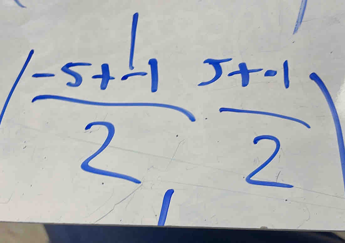 ( (-5+-1)/2 , (5+-1)/2 )