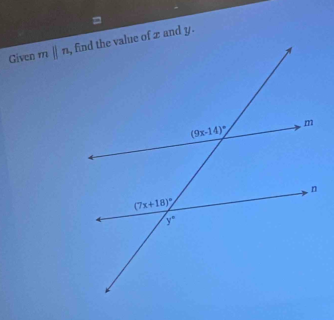 Given mparallel n