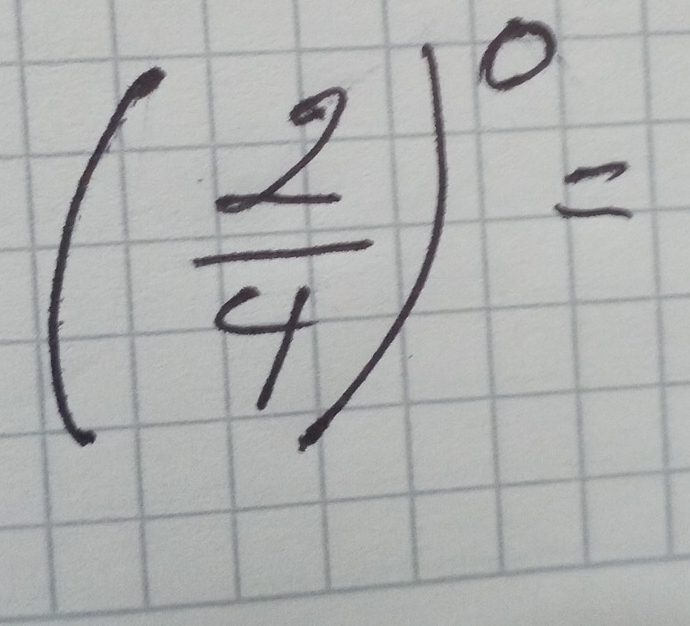 ( 2/4 )^0=