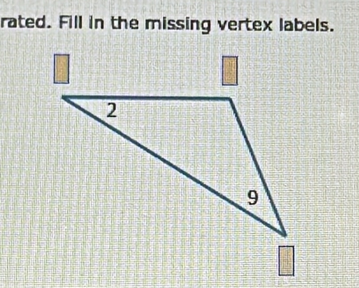 rated. Fill in the missing vertex labels.