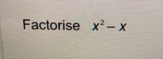 Factorise 1 x^2-x