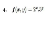 f(x,y)=2^x.3^y